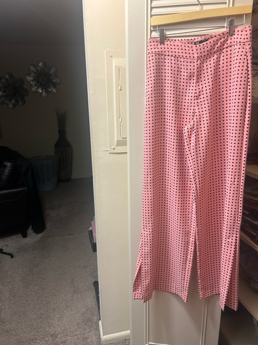 Zara Pink Polka Dot Trousers